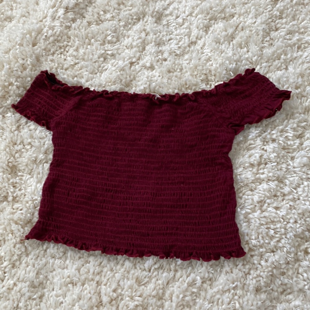Off the shoulder crop top